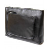 Кожаная мужская сумка GRANDE PELLE горизонтальная (GP0437black)